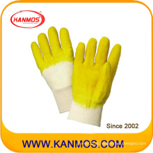 Amarelo Industrial Segurança Cut resistente borracha trabalho luvas de trabalho (52001)